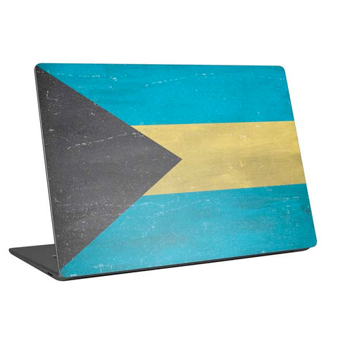 Bahamas Flag Distressed Universal Laptop 16.6in (13.4 x 9.7in) Skin